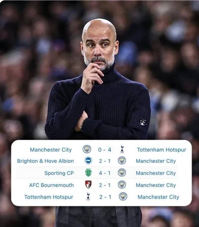 曼城客场不敌热刺，积分榜上被压缩至第四的简单介绍