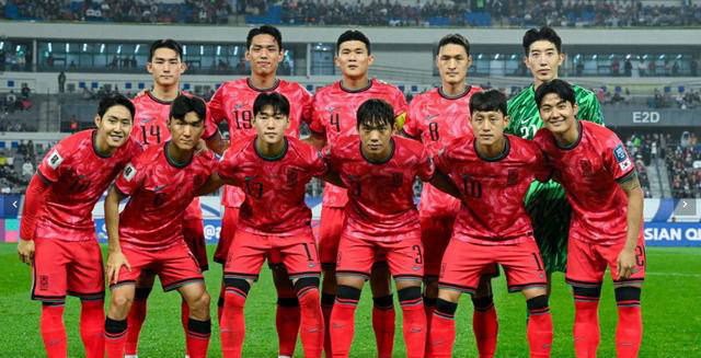 韩国国家队在比赛中大获全胜